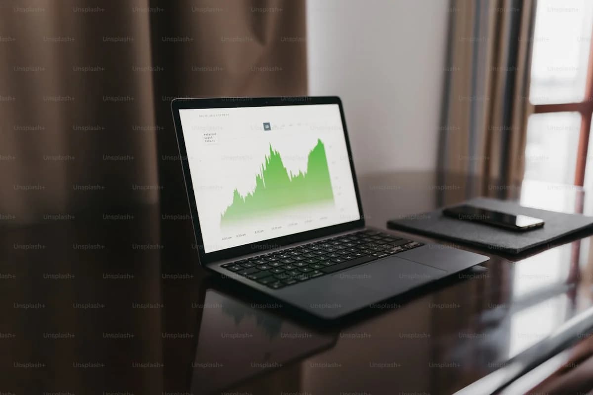 Search analyst reviewing impression share, average position trends, and share of voice metrics