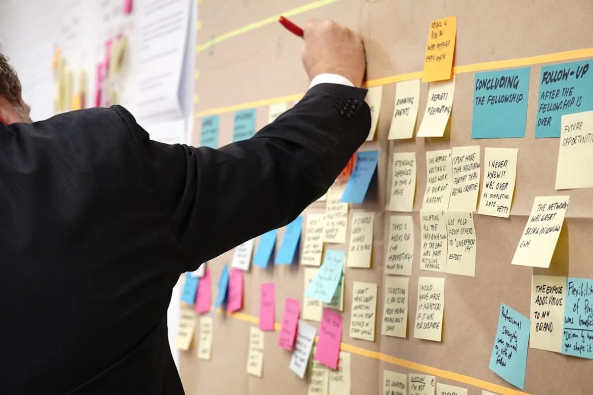 Enterprise executives mapping phased digital transformation initiatives across legacy enterprise systems