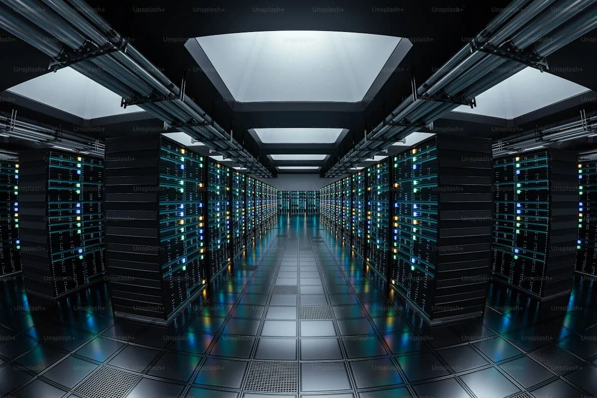 Global digital cloud network representing secure data centre migration and scalable architecture