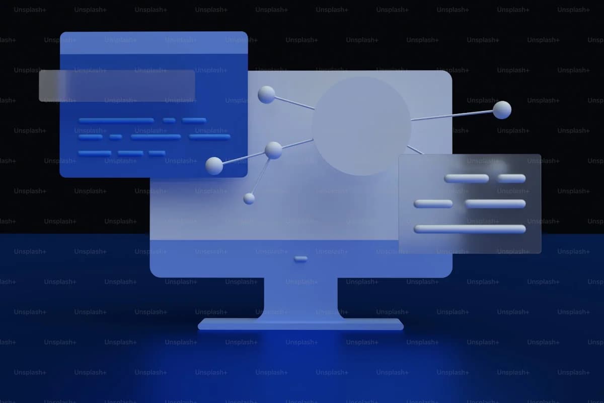 Modern business office where clients access self-service account management and document portals