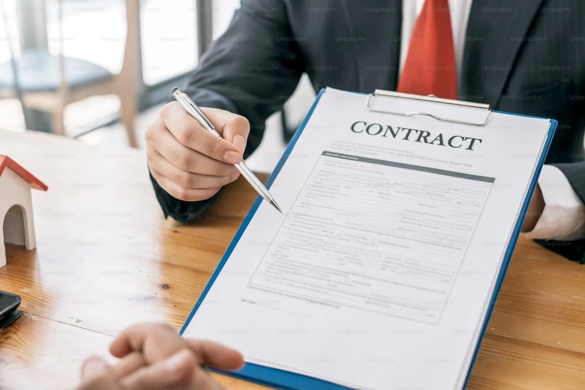 Business partners concluding agreement terms following streamlined evaluation process